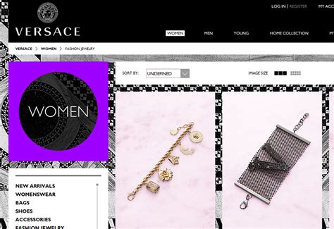 versace website with prices